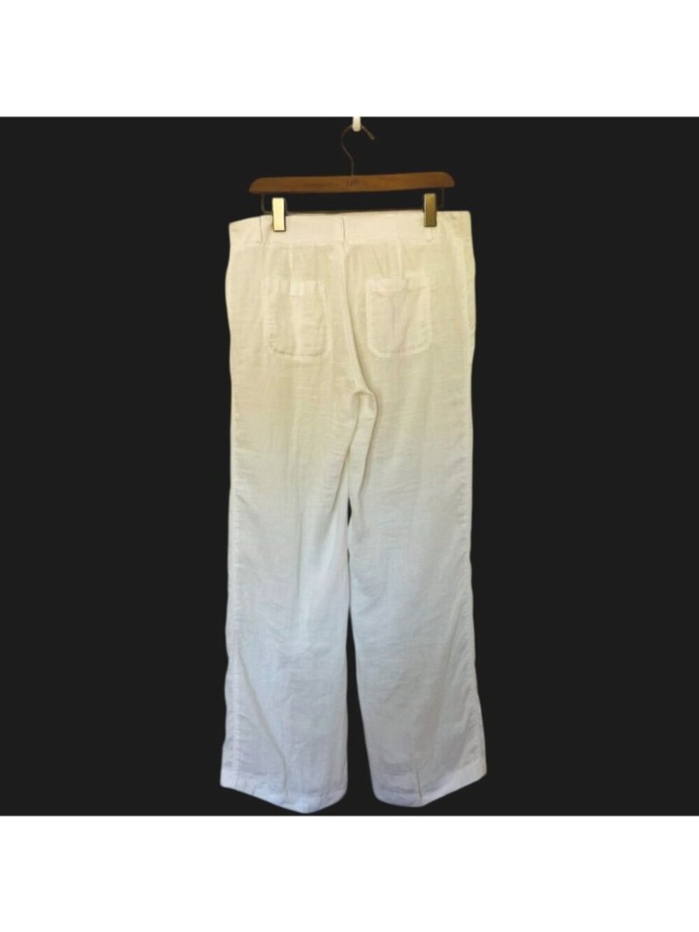 Banana Republic Womens Sz 6 White Linen Pants Lightweight Euro Summer Resort - Picture 5 of 14